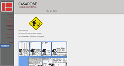 Desktop Screenshot of casadobe.es